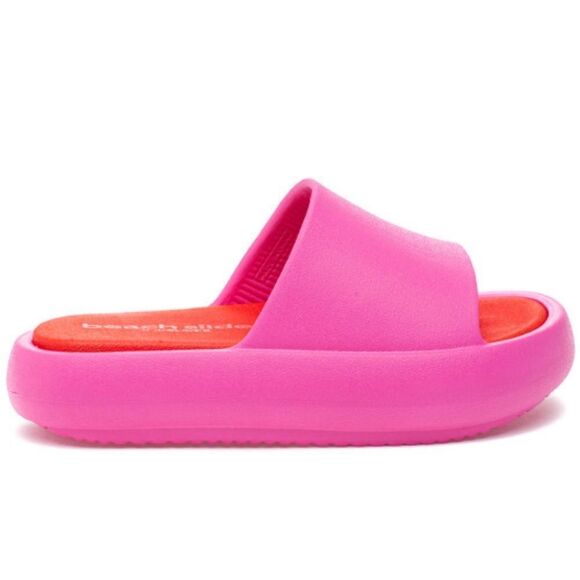 NIB Women's J/Slides Squish EVA Slide Fushia/Red - Picture 3 of 9